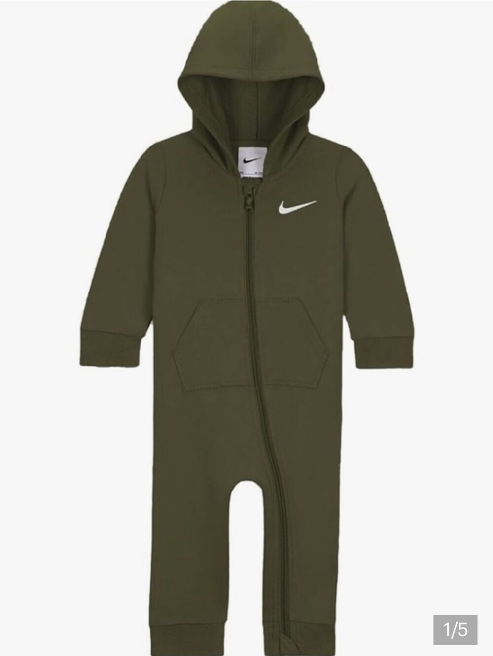 Nike Bodysuit Kids 3M Hooded One Piece Olive Green